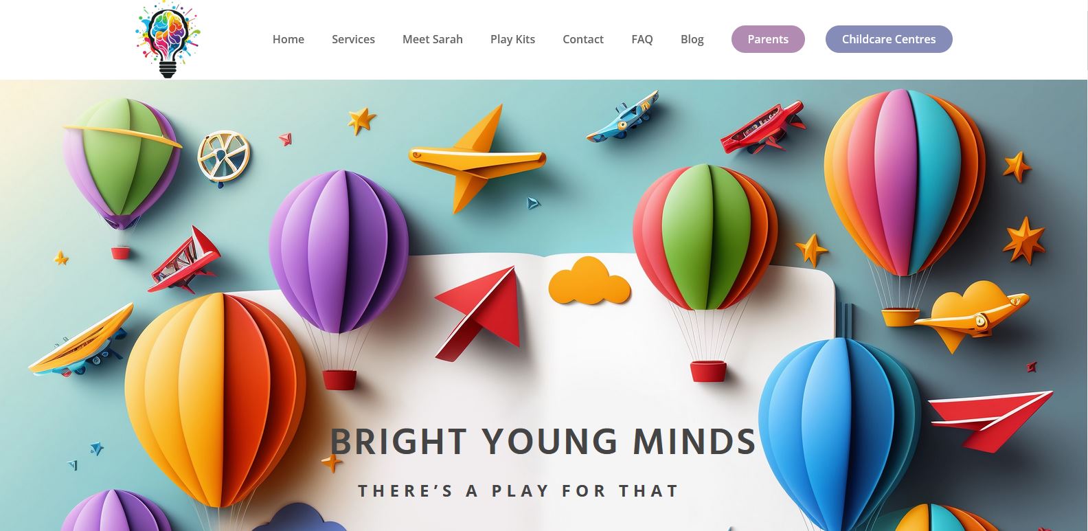 A vibrant and engaging website for an educational program for children.